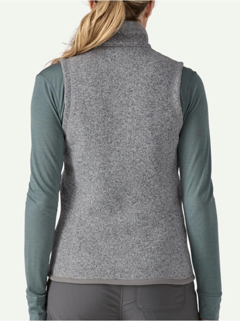 Patagonia Better Sweater Fleece Zip Up Vest Heathered Gray Outdoors Cozy Size M - Picture 3 of 12